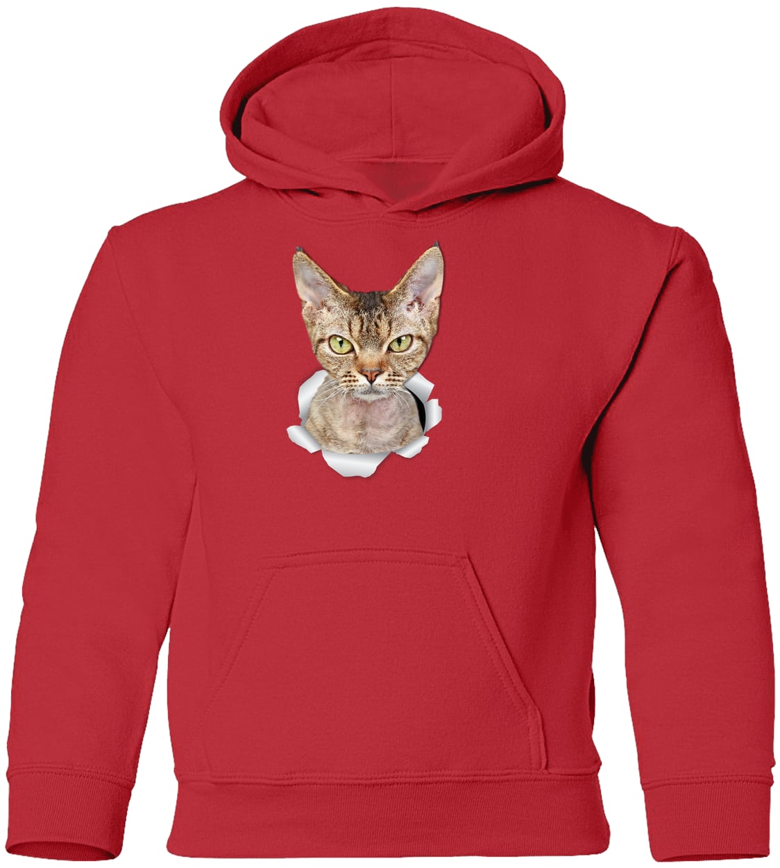 G185B Gildan Youth Pullover Hoodie - Red