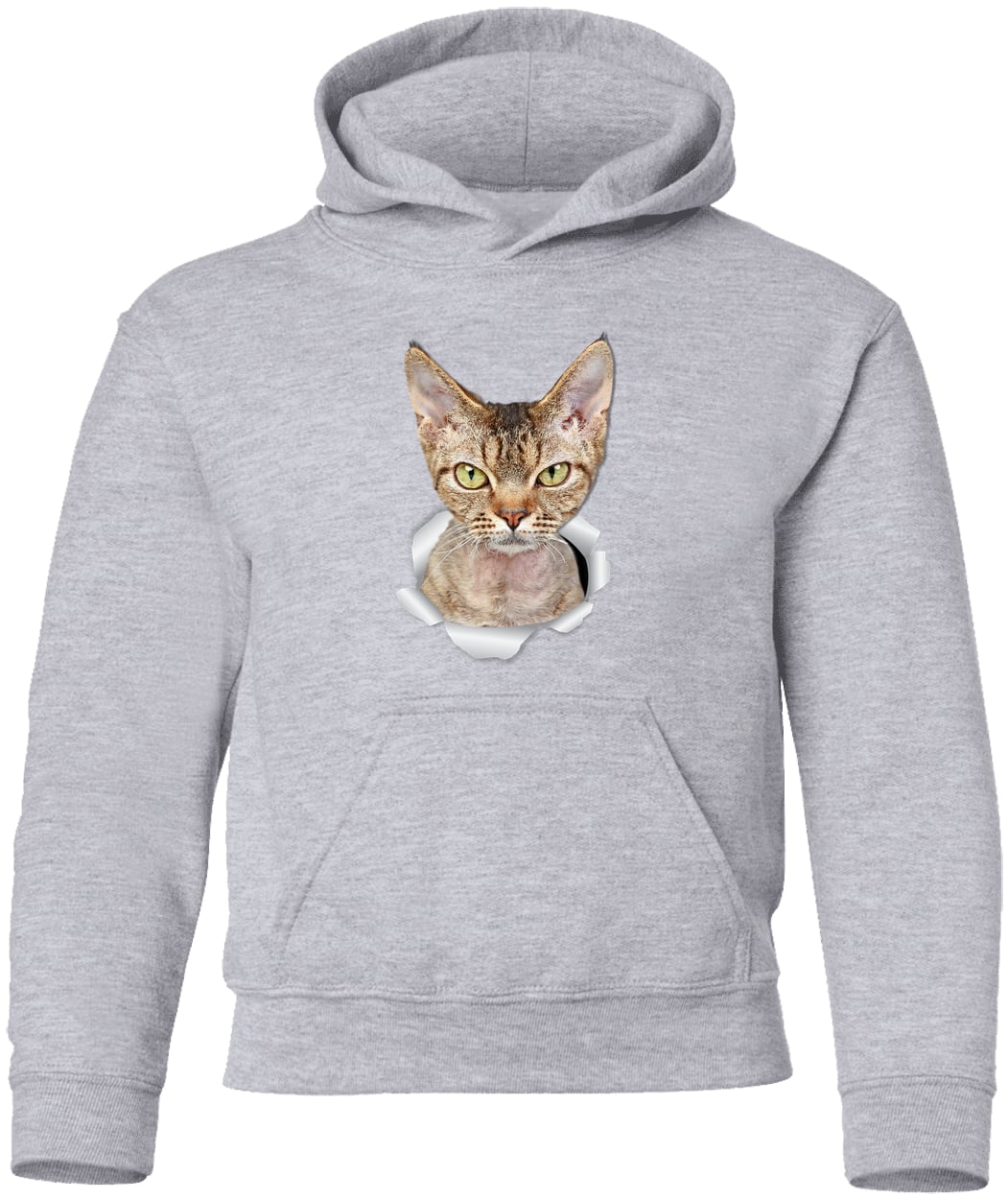 G185B Gildan Youth Pullover Hoodie - Sport Grey