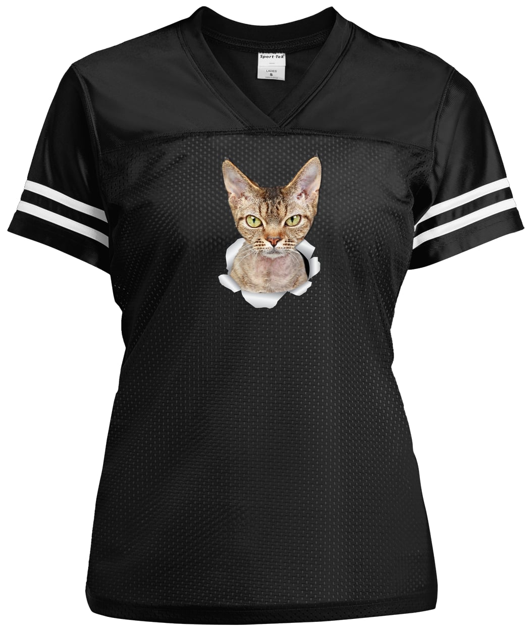 LST307 Sport-Tek Ladies' Replica Jersey - Black/White