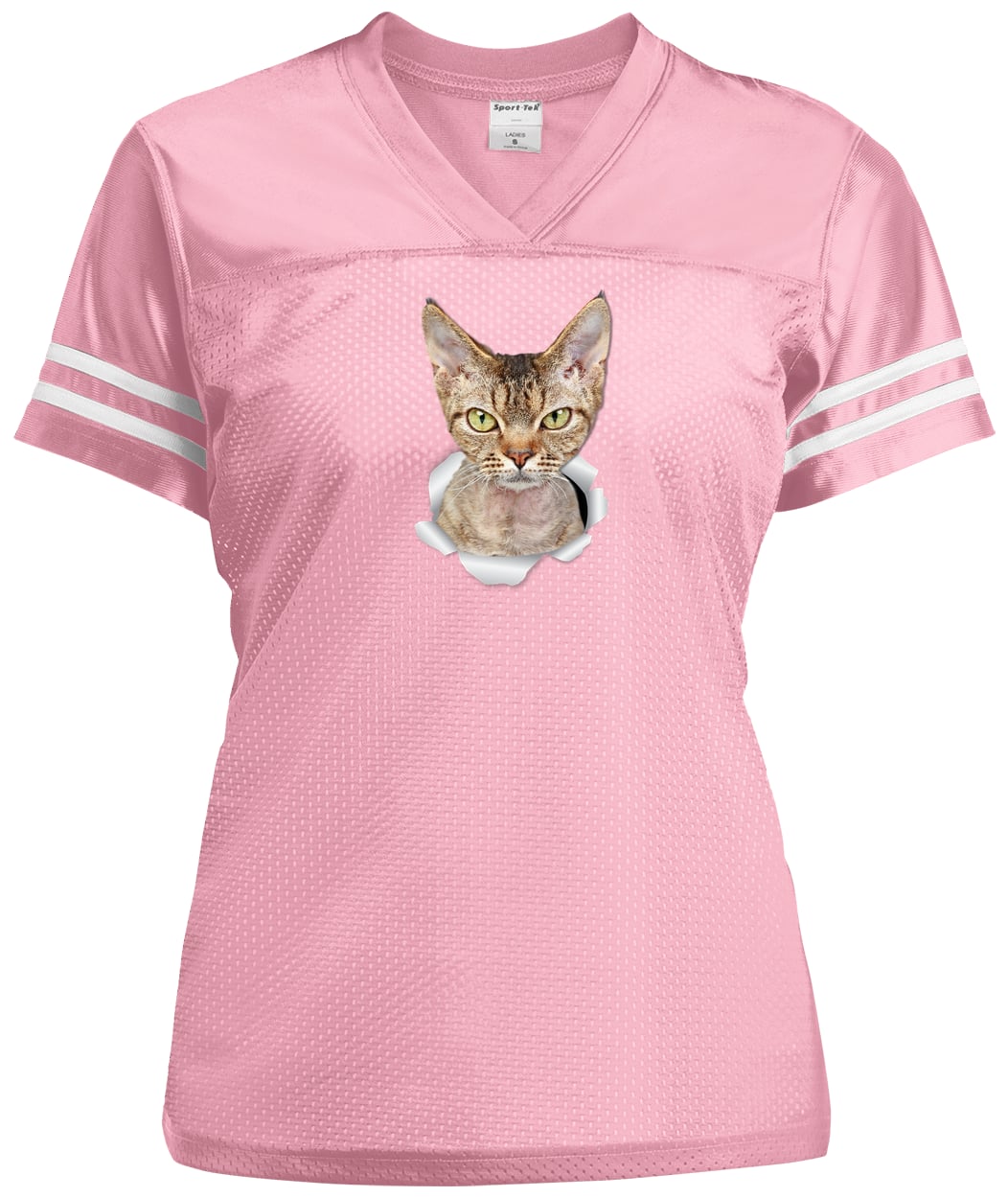 LST307 Sport-Tek Ladies' Replica Jersey - Light Pink/White