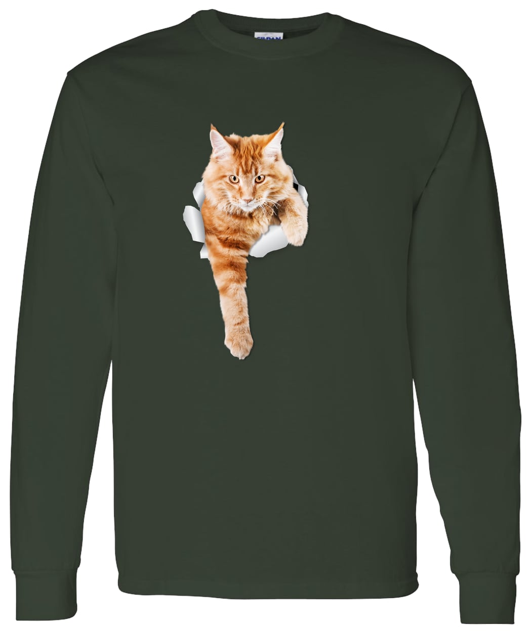 G540 LS T-Shirt 5.3 oz. - Forest Green