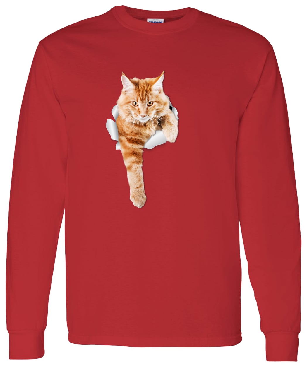 G540 LS T-Shirt 5.3 oz. - Red