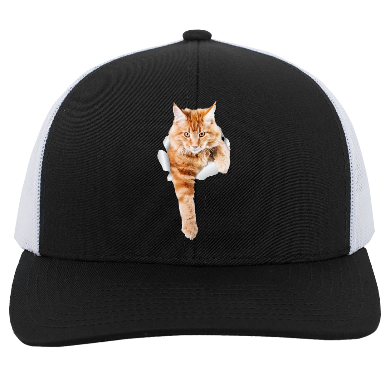 104C Trucker Snap Back - Black/White