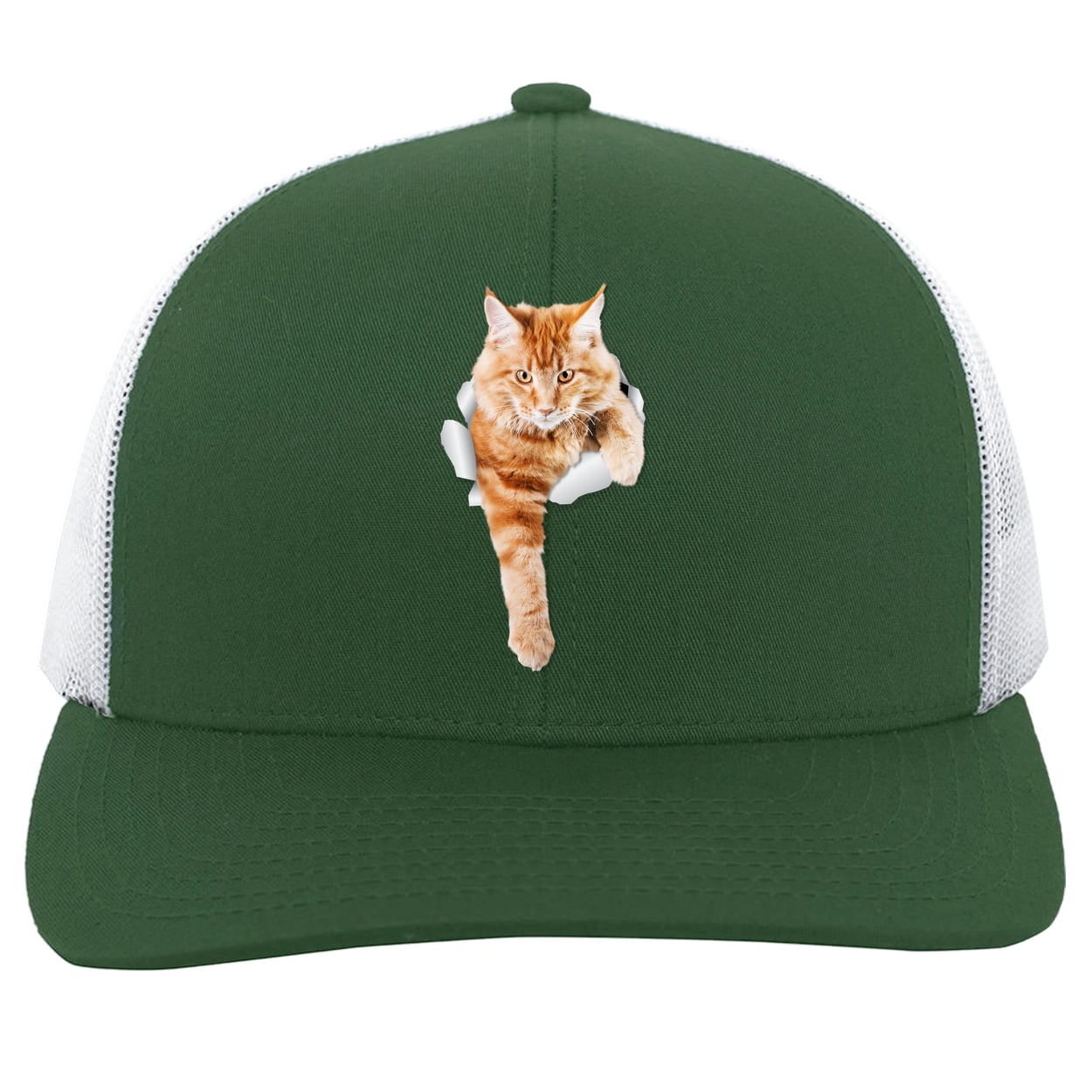104C Trucker Snap Back - Dark Green/White
