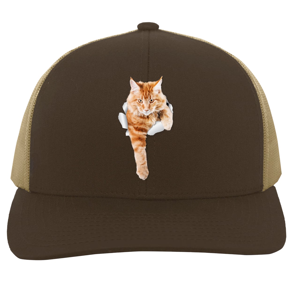 104C Trucker Snap Back - Brown/Khaki