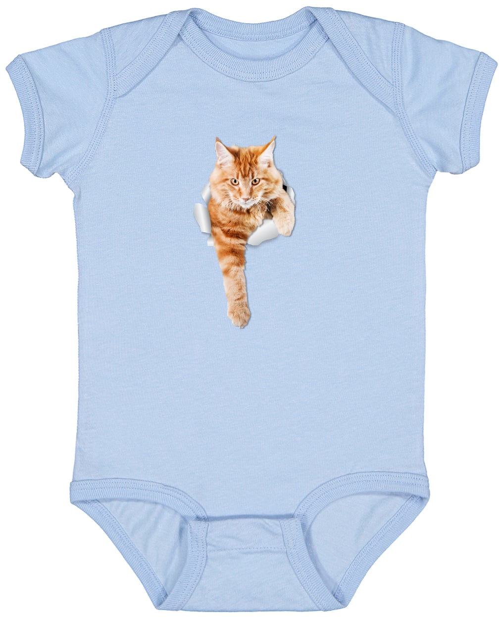 4424 Infant Fine Jersey Bodysuit - Light Blue