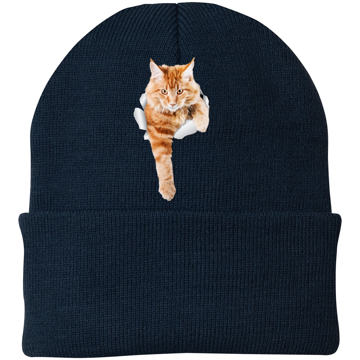 CP90 Port & Company Knit Beanie - Navy