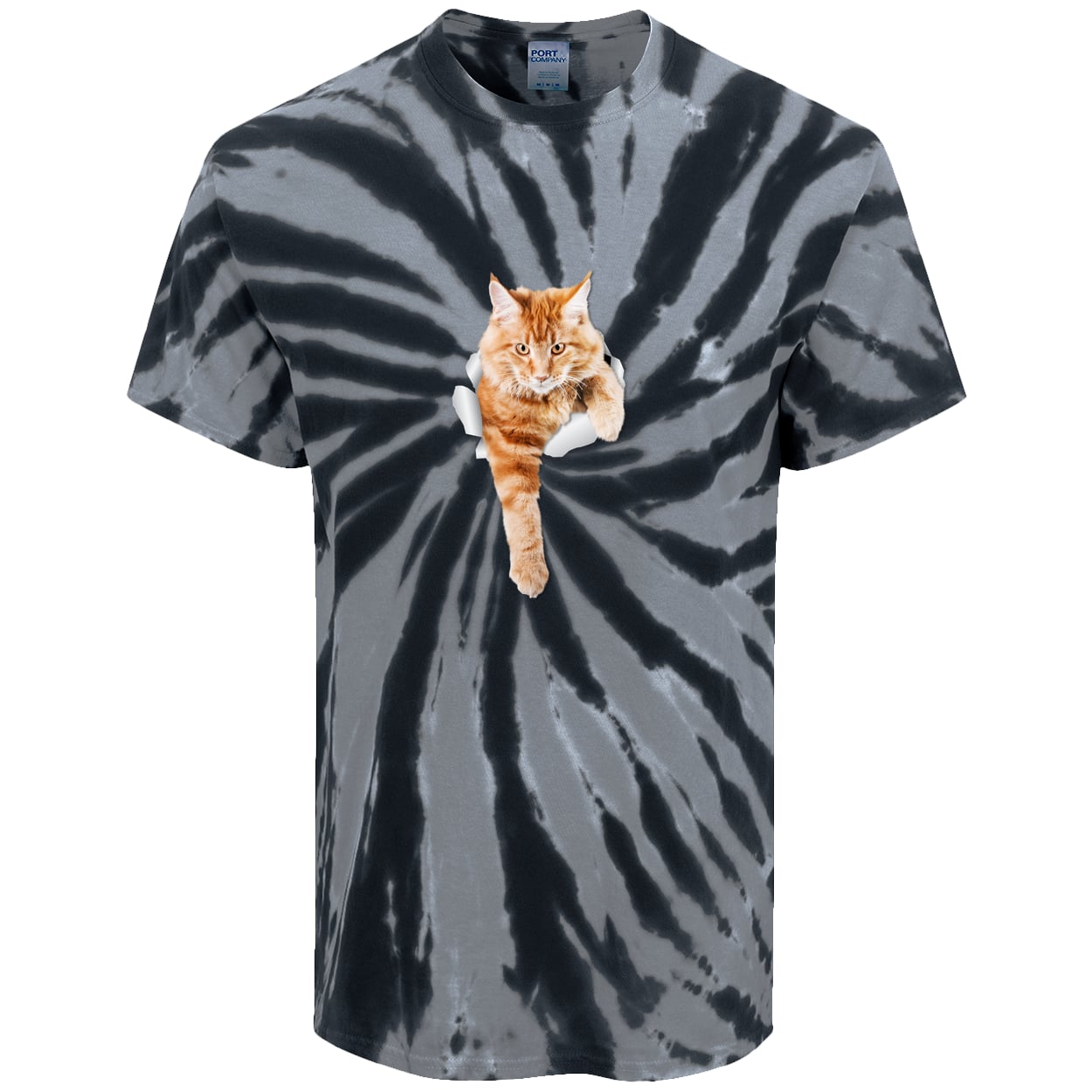 PC147 Port & Company Tie-Dye Tee - Black