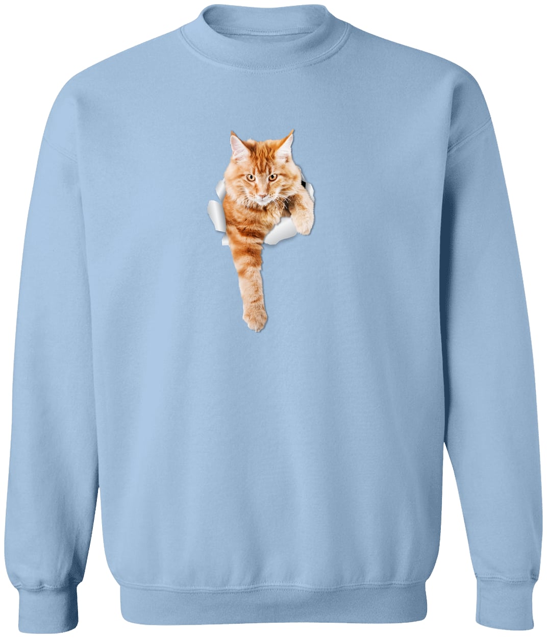 G180 Gildan Crewneck Pullover Sweatshirt - Light Blue