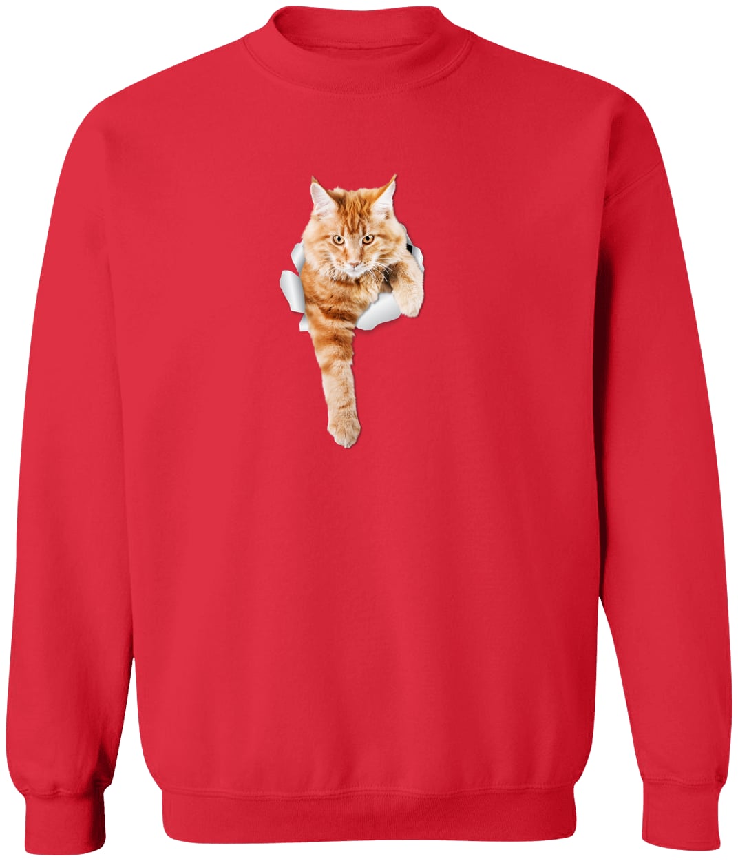 G180 Gildan Crewneck Pullover Sweatshirt - Red
