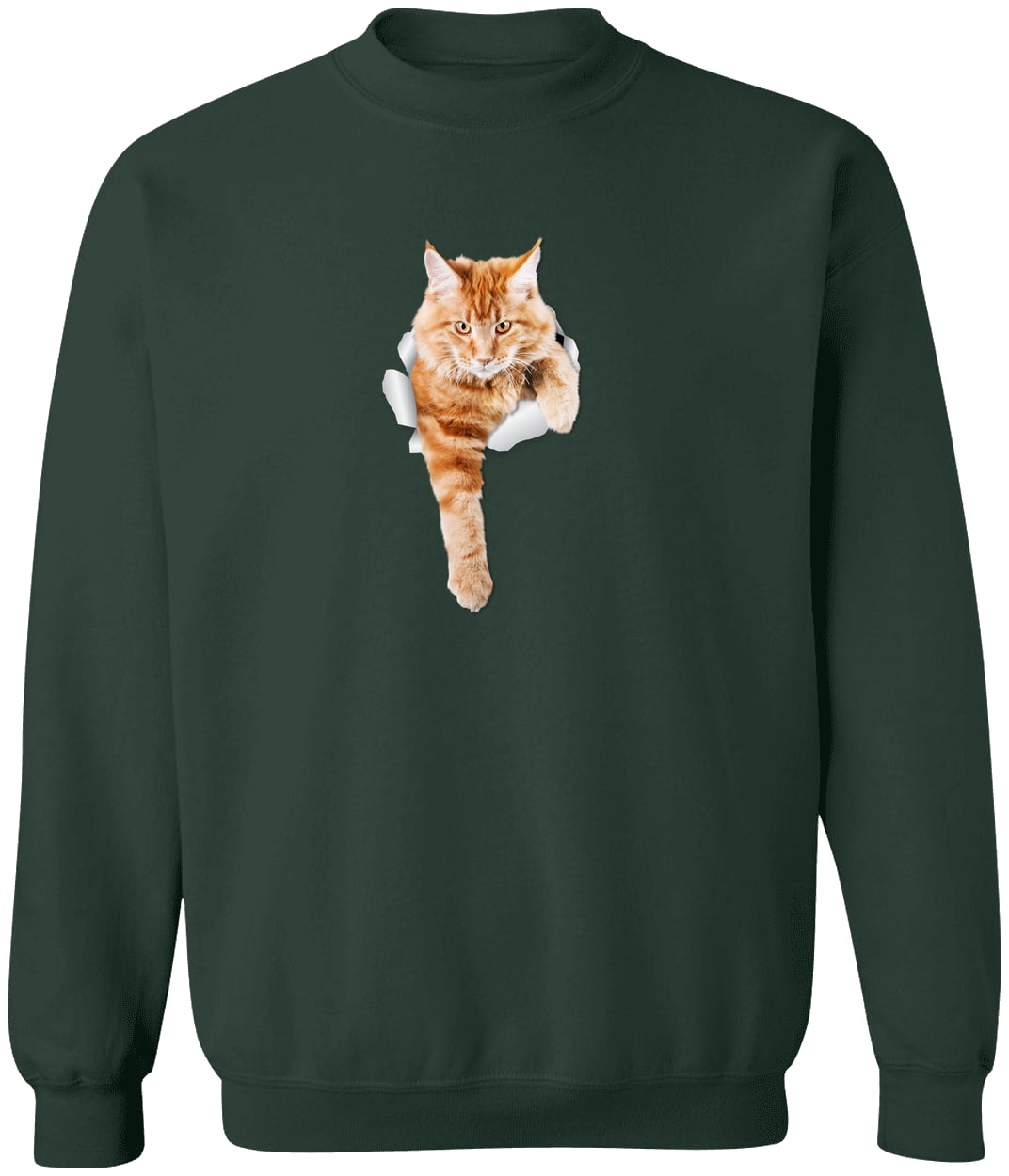 G180 Gildan Crewneck Pullover Sweatshirt - Forest Green