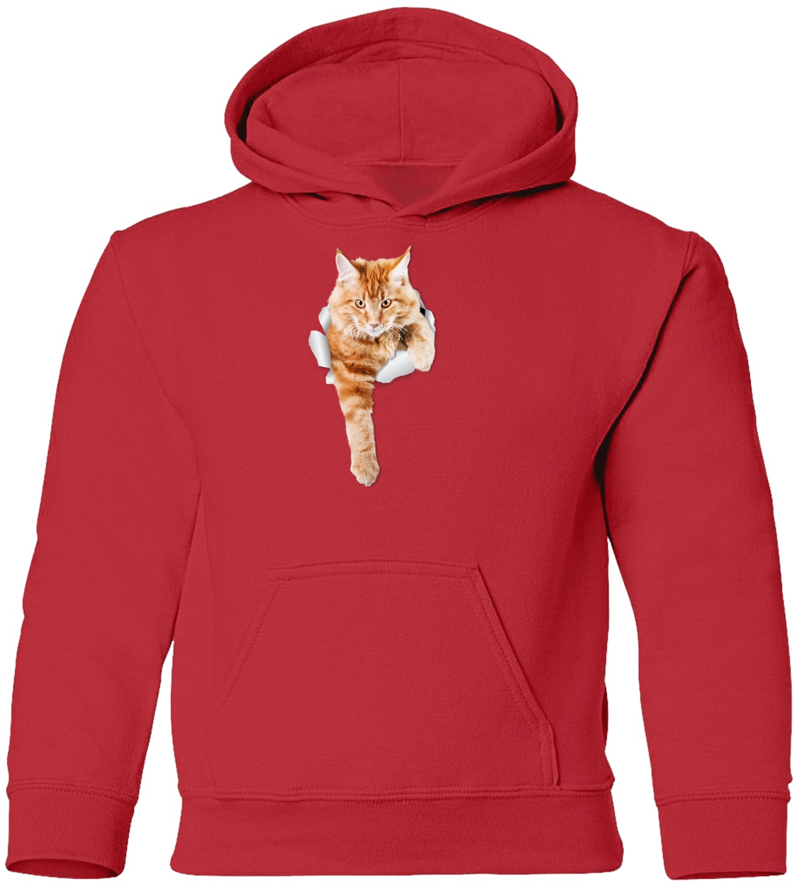 G185B Gildan Youth Pullover Hoodie - Red