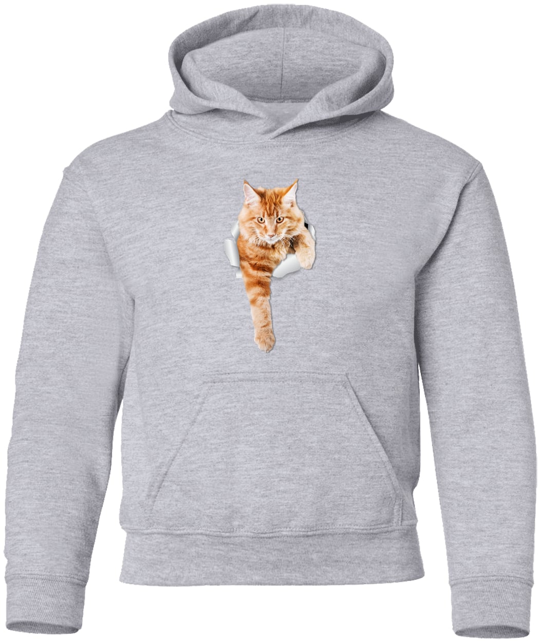 G185B Gildan Youth Pullover Hoodie - Sport Grey