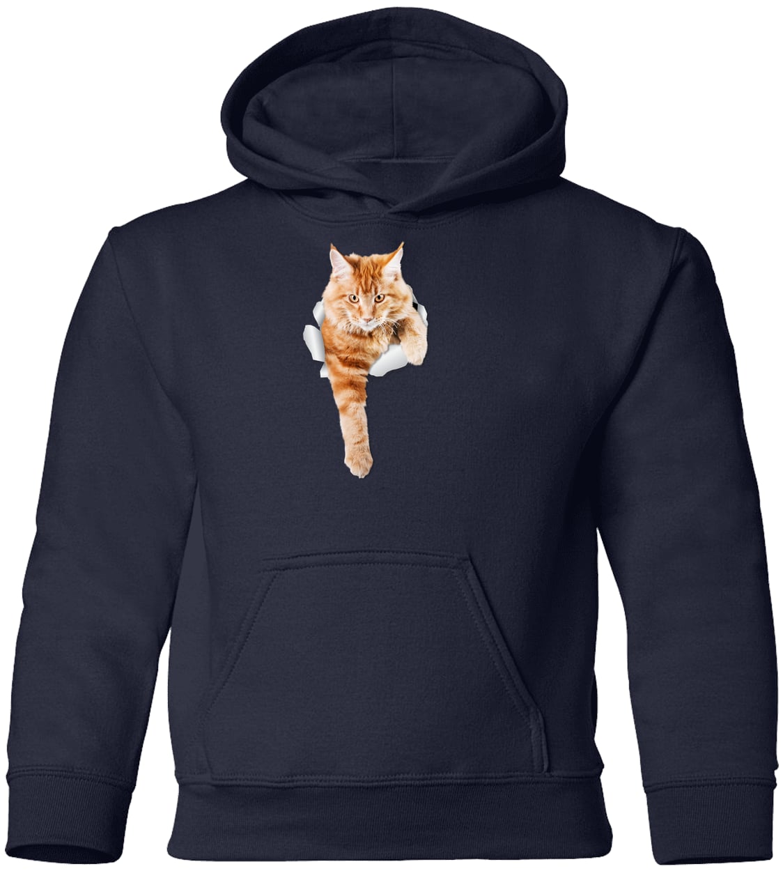 G185B Gildan Youth Pullover Hoodie - Navy
