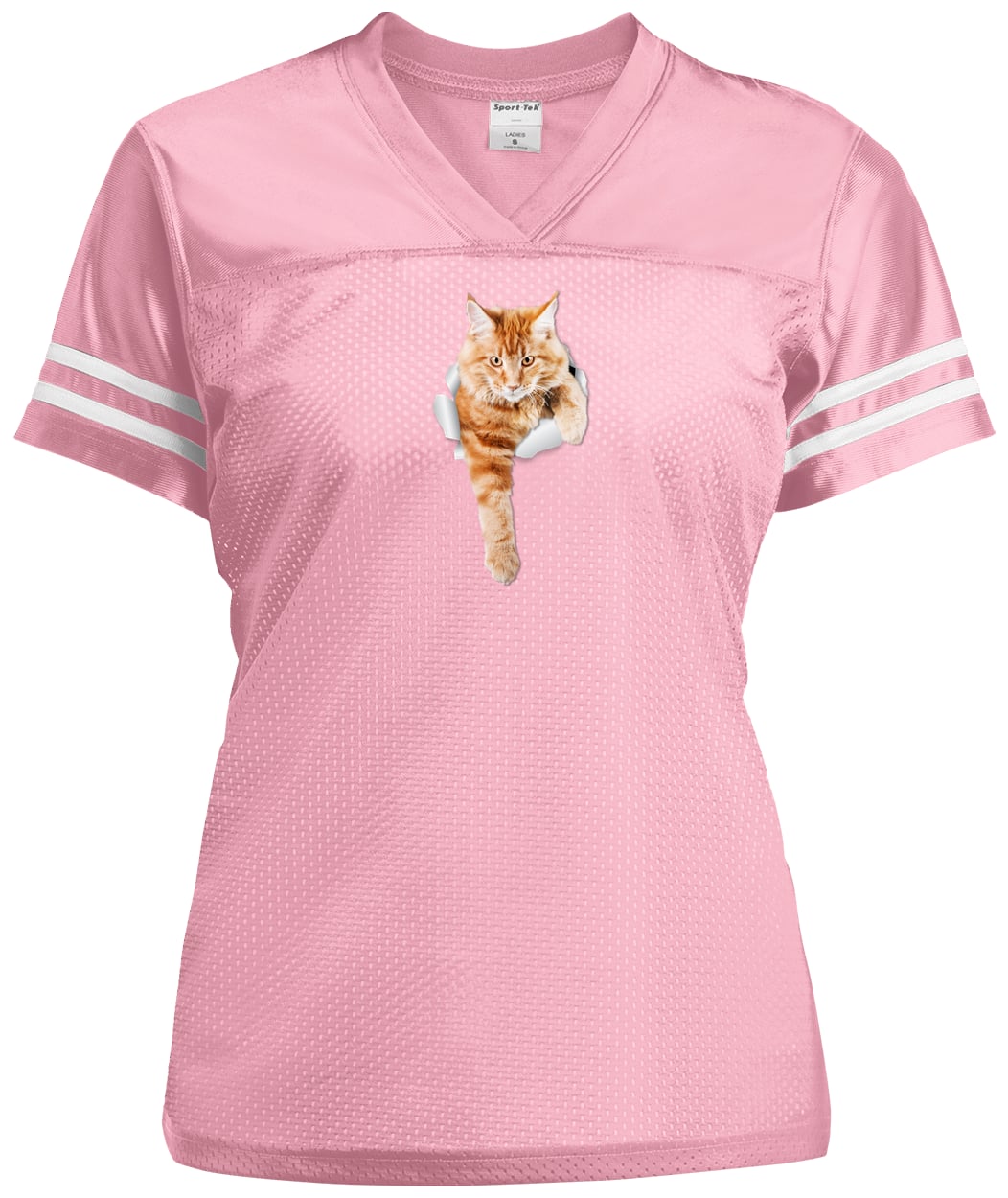 LST307 Sport-Tek Ladies' Replica Jersey - Light Pink/White