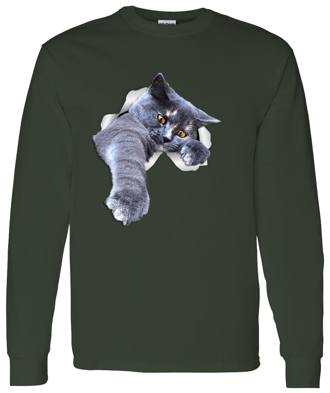 G540 LS T-Shirt 5.3 oz. - Forest Green