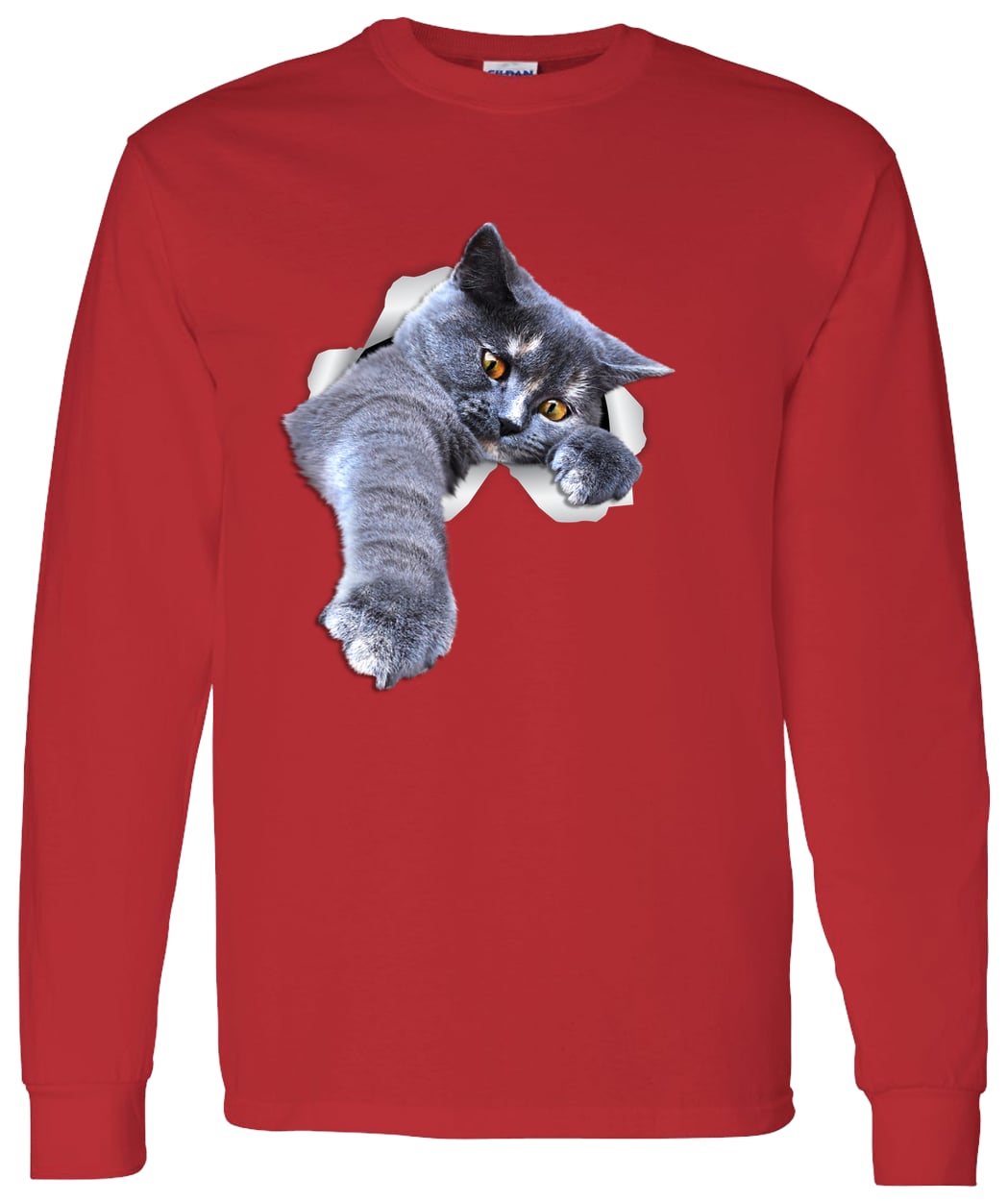 G540 LS T-Shirt 5.3 oz. - Red