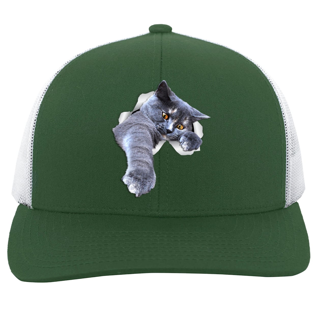 104C Trucker Snap Back - Dark Green/White