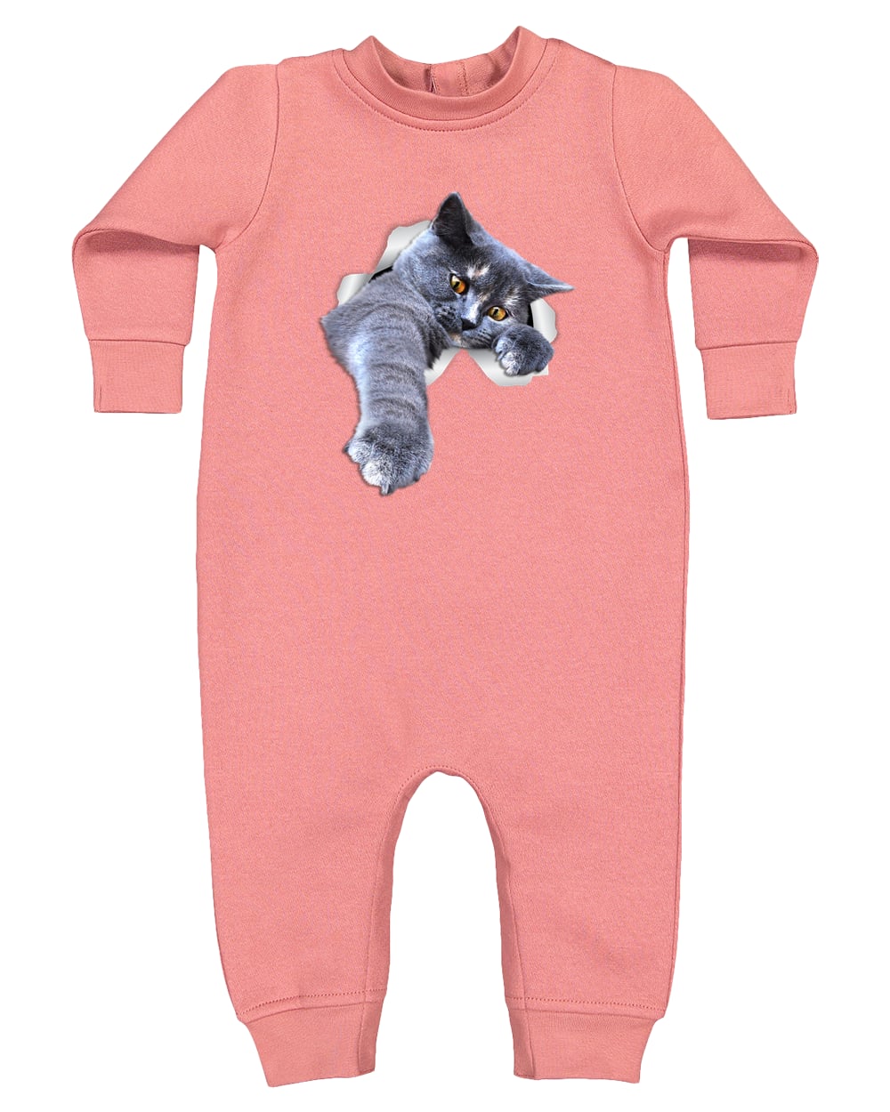 4447 Rabbit Skins Infant Fleece One-Piece Bodysuit - Mauvelous