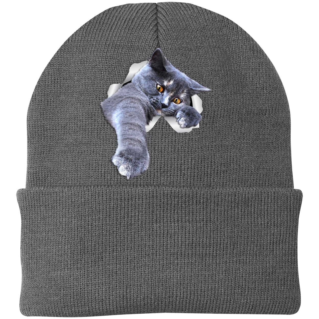 CP90 Port & Company Knit Beanie - Athletic Oxford