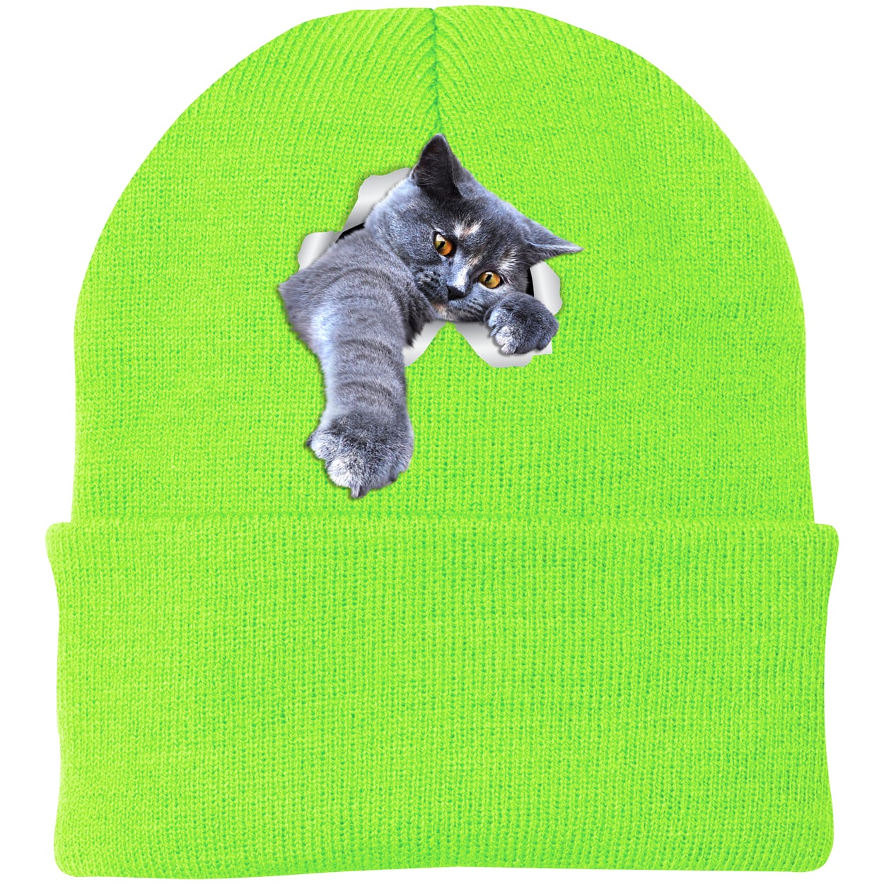 CP90 Port & Company Knit Beanie - Neon Green