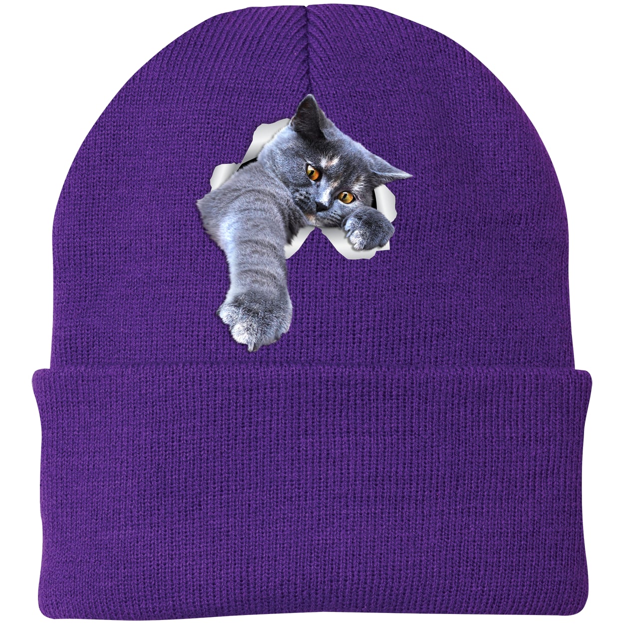 CP90 Port & Company Knit Beanie - Athletic Purple