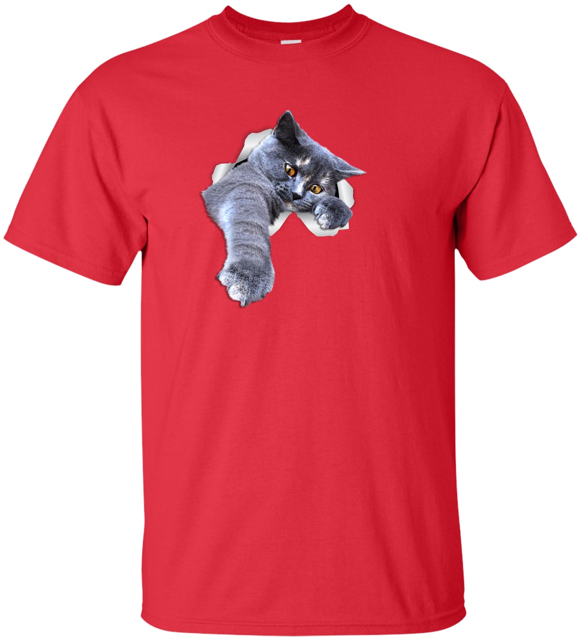 G200T Gildan Mens Tall Ultra Cotton Tee - Red