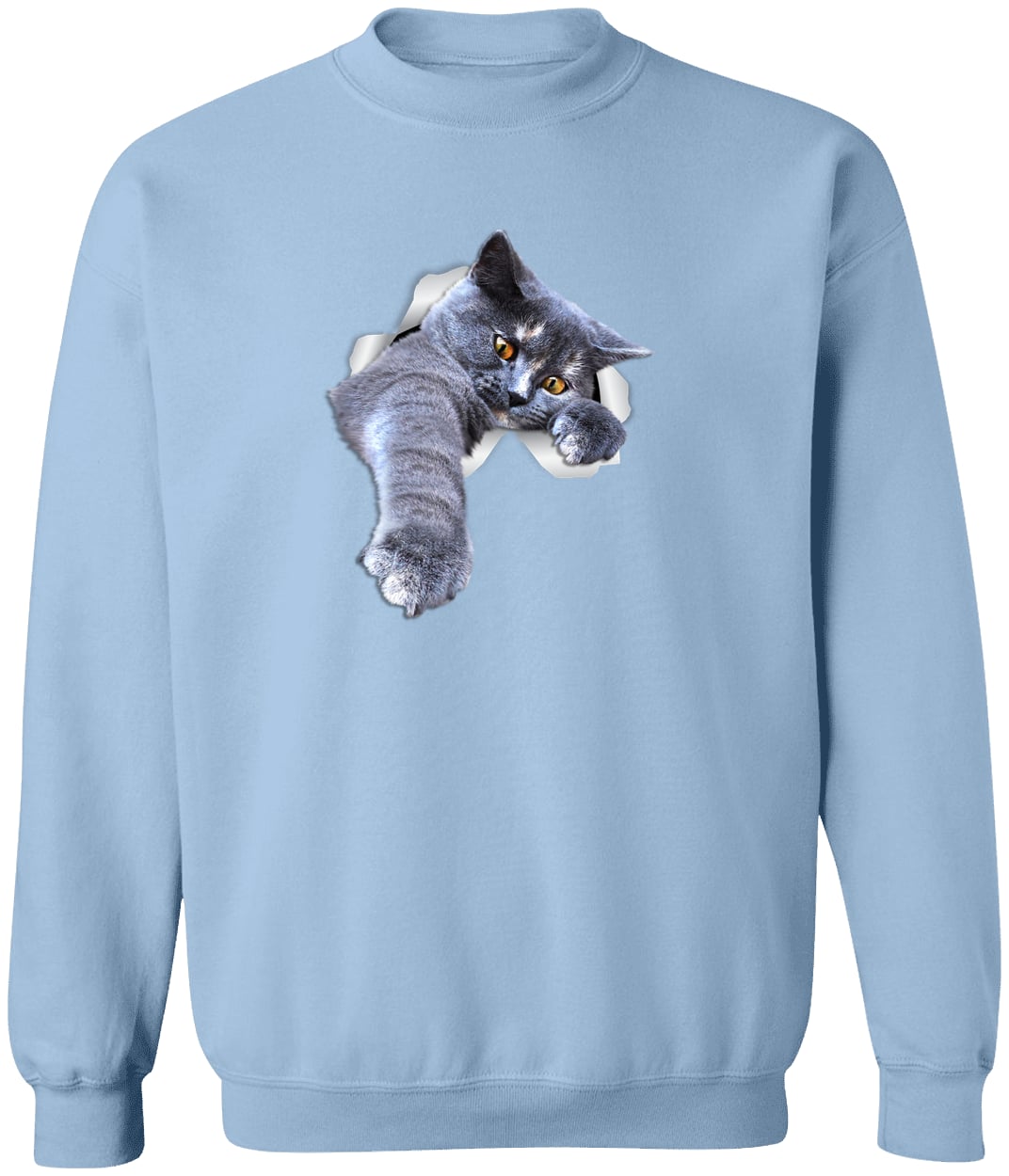 G180 Gildan Crewneck Pullover Sweatshirt - Light Blue