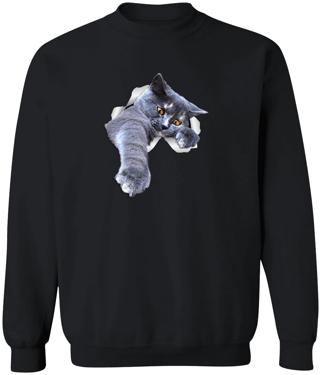 G180 Gildan Crewneck Pullover Sweatshirt - Black
