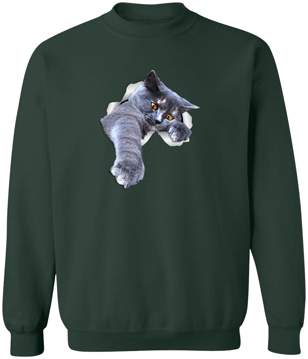G180 Gildan Crewneck Pullover Sweatshirt - Forest Green