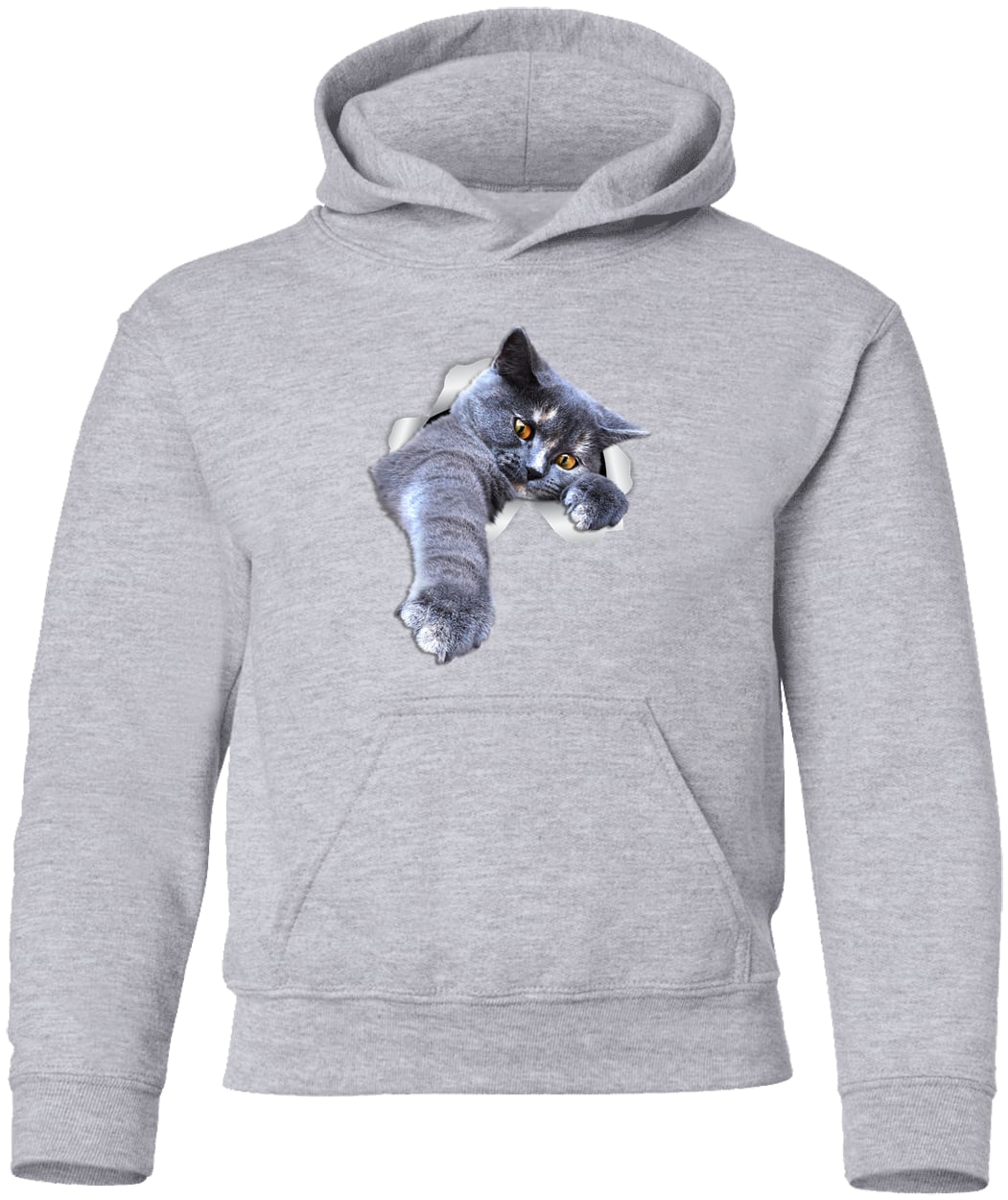 G185B Gildan Youth Pullover Hoodie - Sport Grey