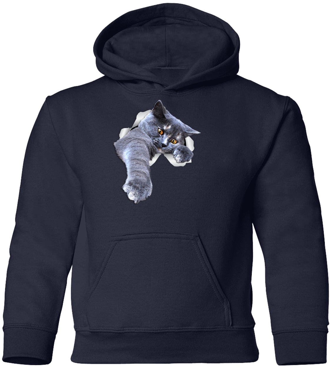 G185B Gildan Youth Pullover Hoodie - Navy