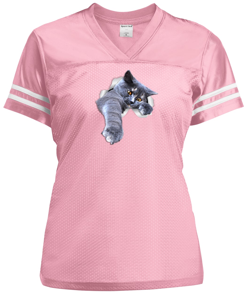 LST307 Sport-Tek Ladies' Replica Jersey - Light Pink/White
