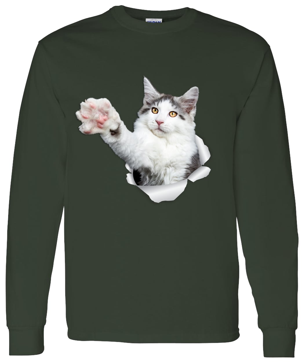 G540 LS T-Shirt 5.3 oz. - Forest Green