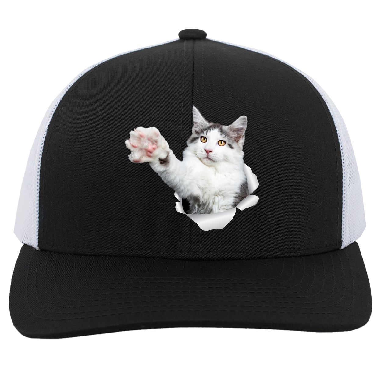104C Trucker Snap Back - Black/White