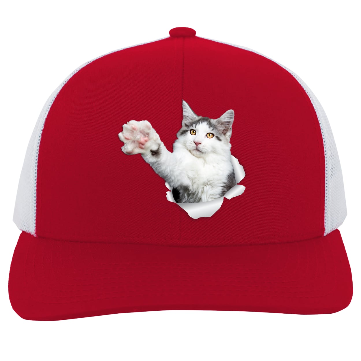 104C Trucker Snap Back - Red/White