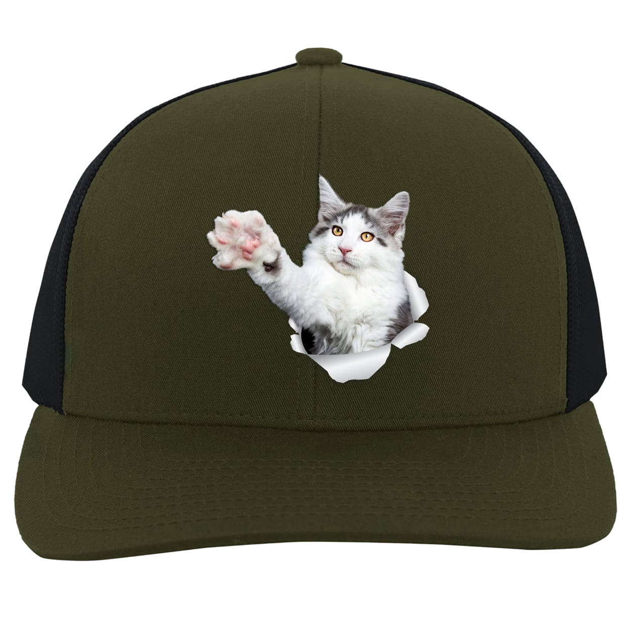 104C Trucker Snap Back - Moss/Charcoal