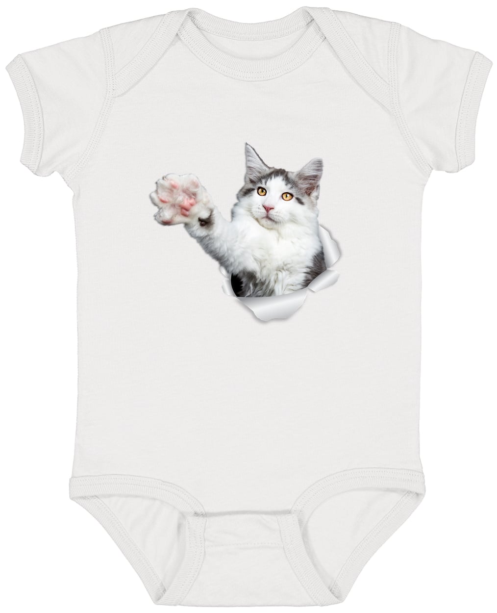4424 Infant Fine Jersey Bodysuit - White