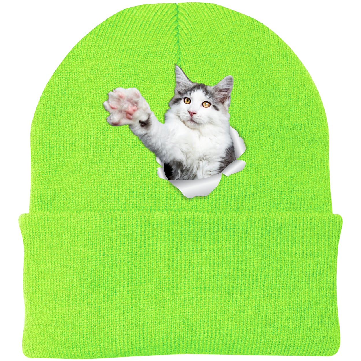 CP90 Port & Company Knit Beanie - Neon Green