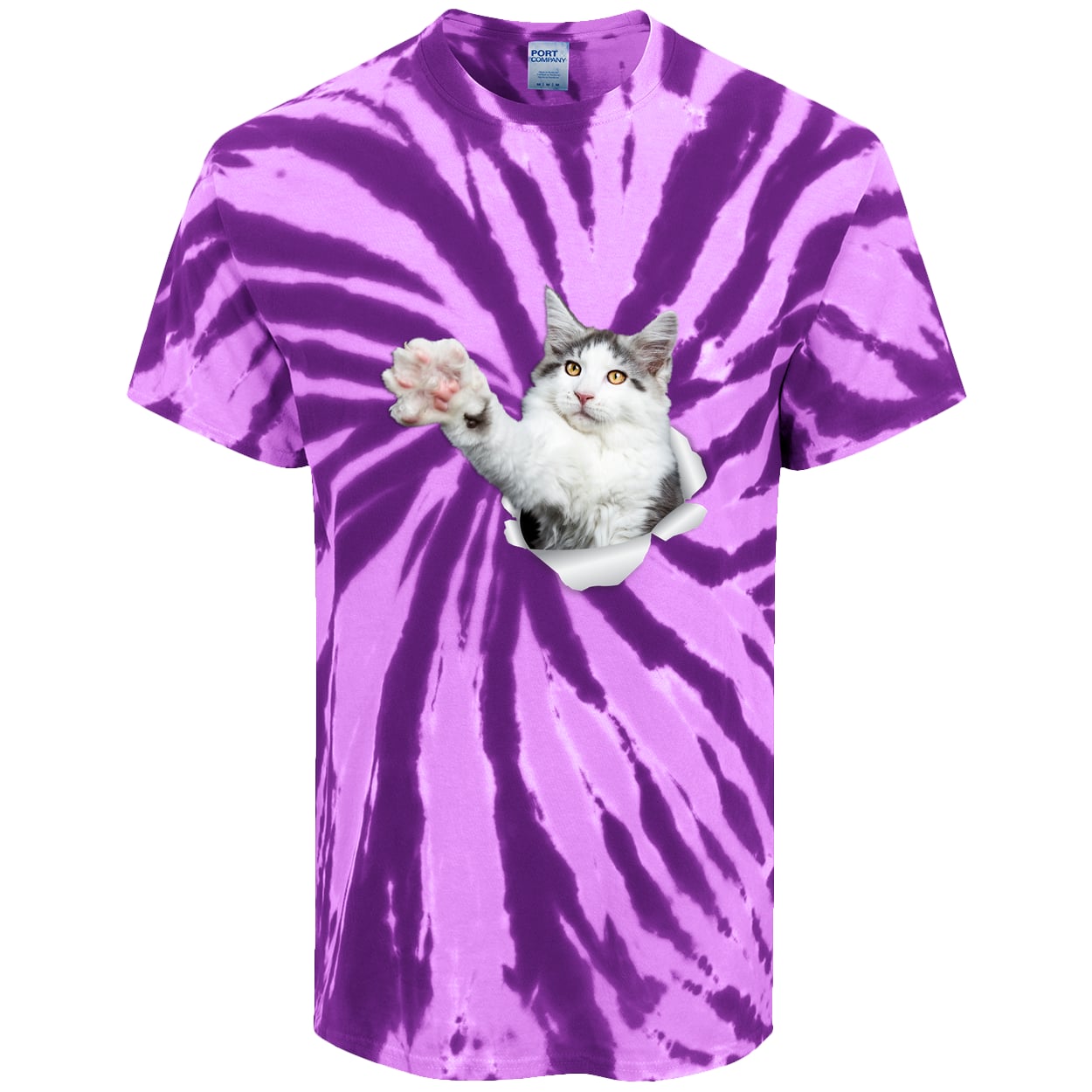 PC147 Port & Company Tie-Dye Tee - Purple