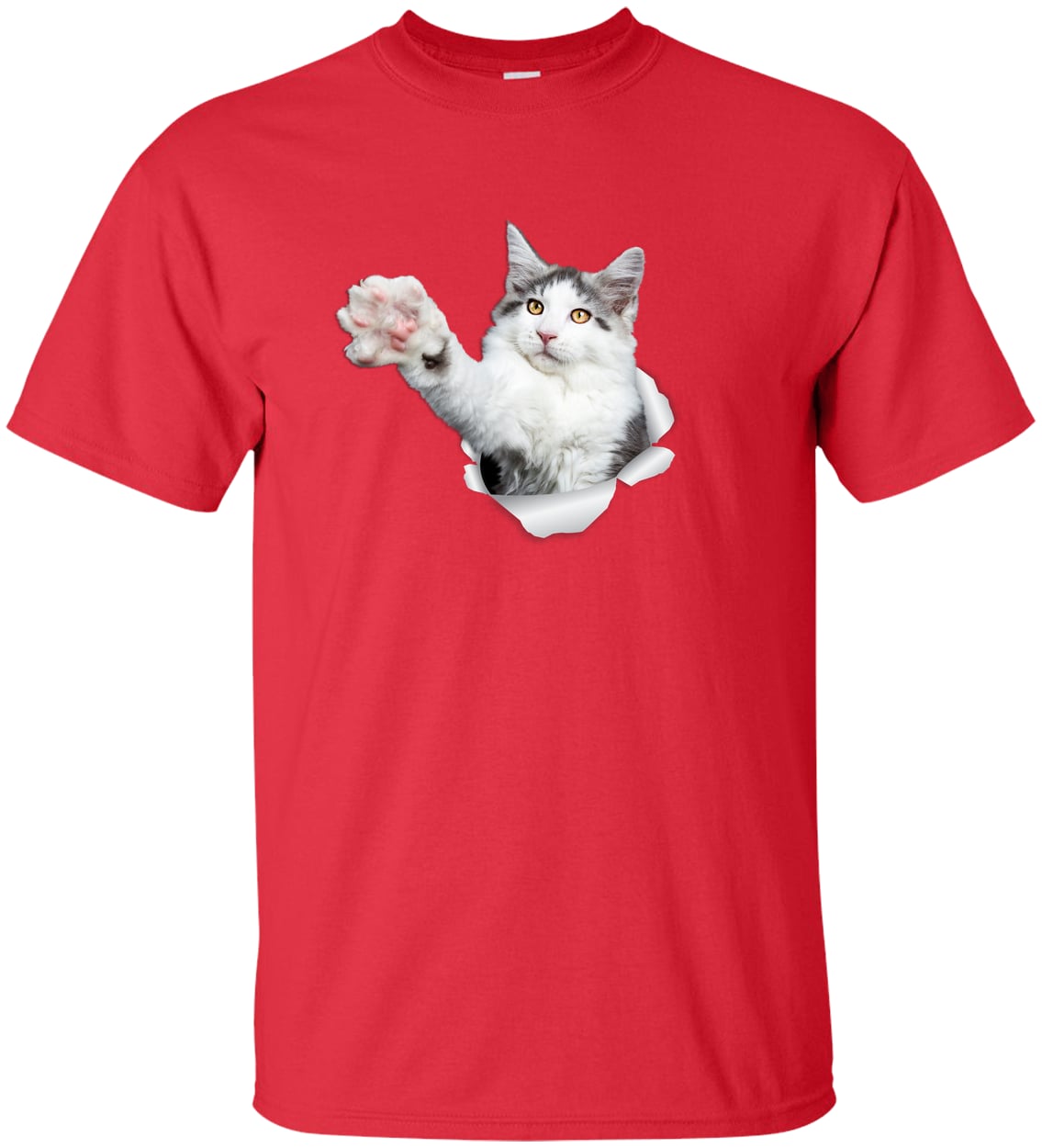 G200T Gildan Mens Tall Ultra Cotton Tee - Red