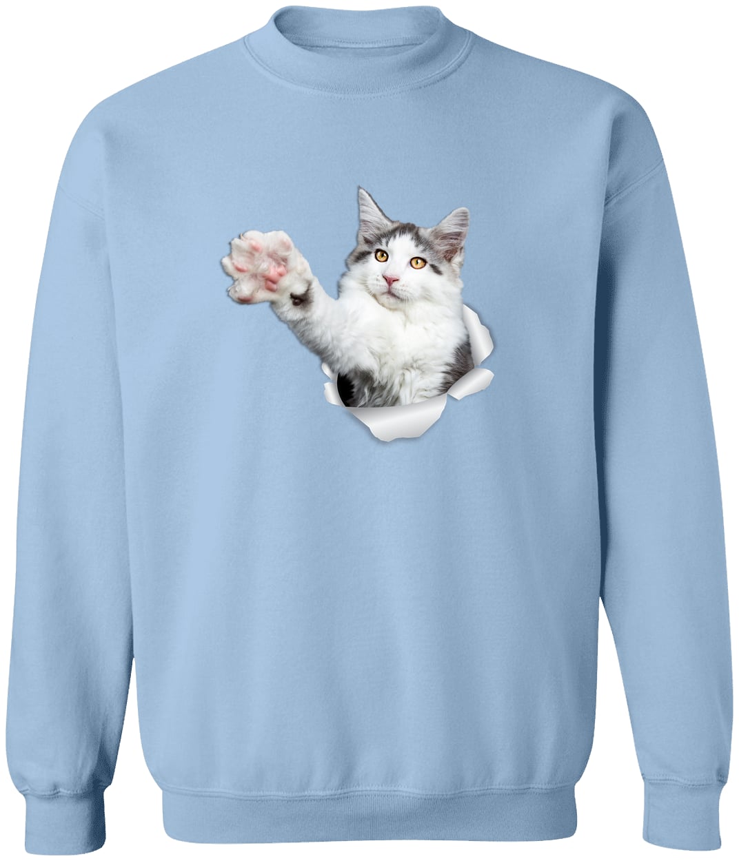 G180 Gildan Crewneck Pullover Sweatshirt - Light Blue