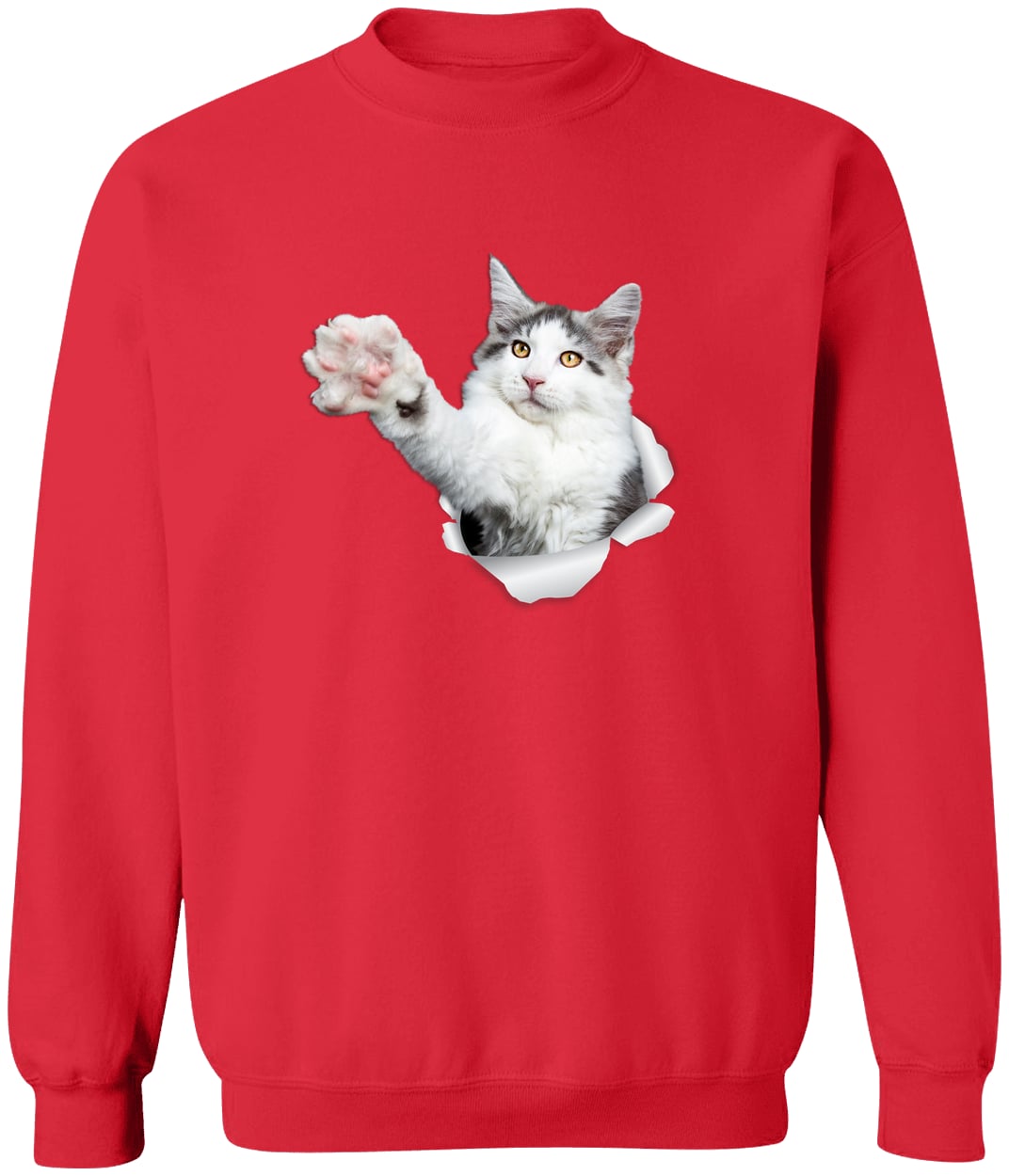 G180 Gildan Crewneck Pullover Sweatshirt - Red