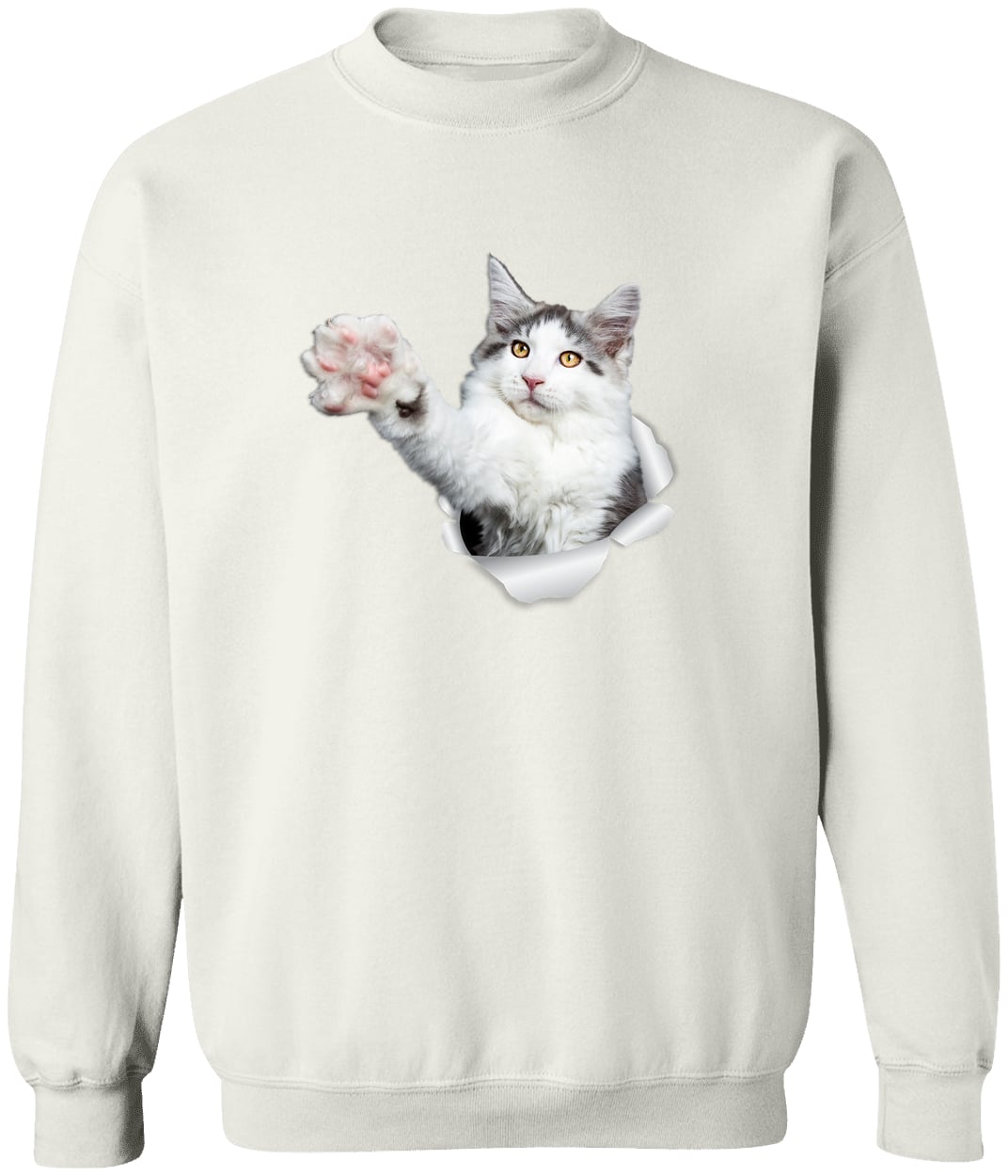 G180 Gildan Crewneck Pullover Sweatshirt - White