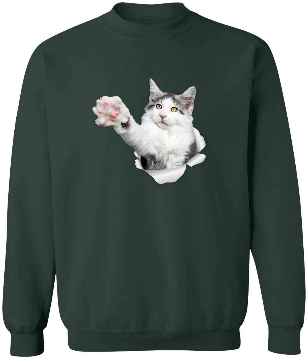 G180 Gildan Crewneck Pullover Sweatshirt - Forest Green