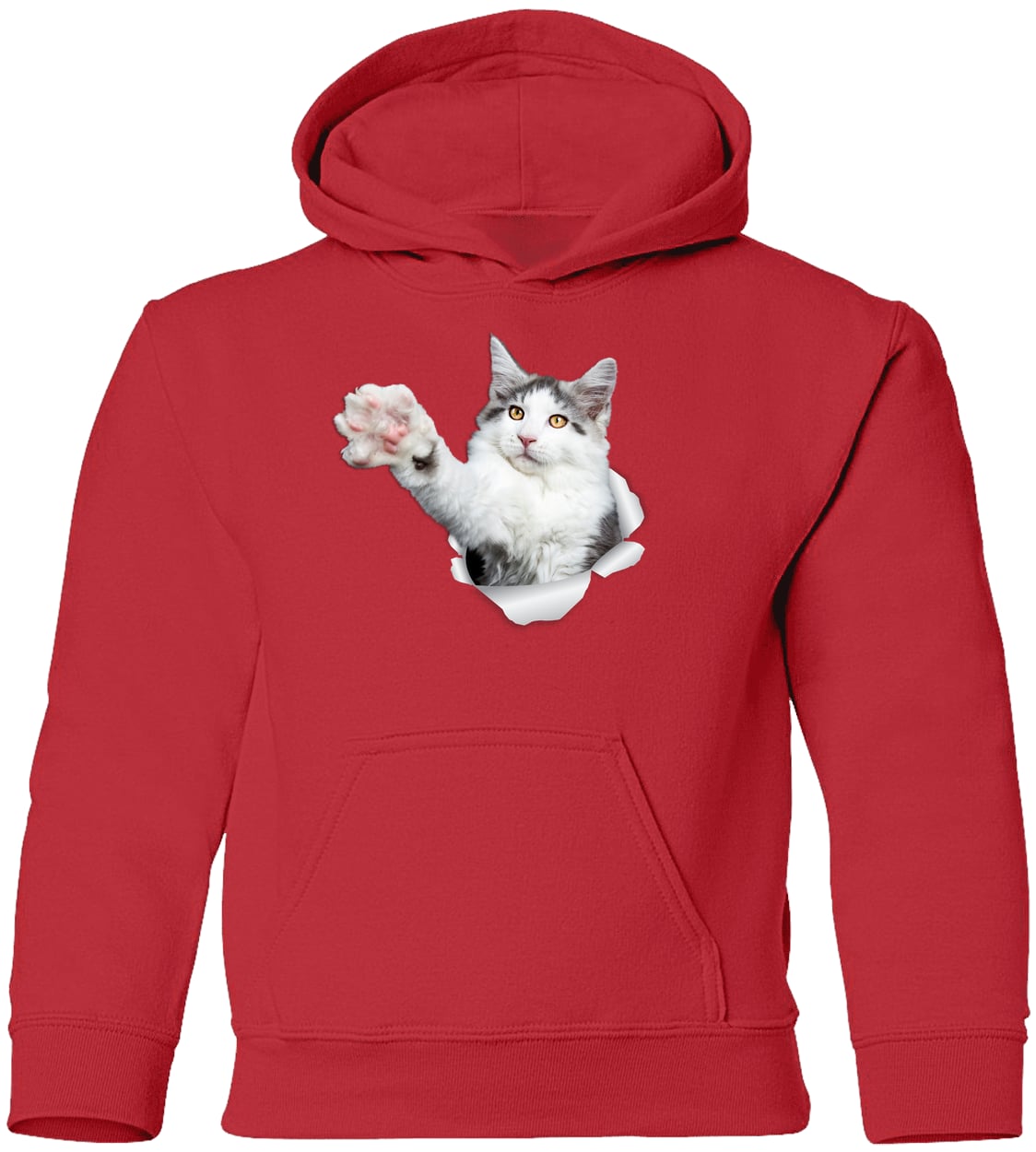 G185B Gildan Youth Pullover Hoodie - Red