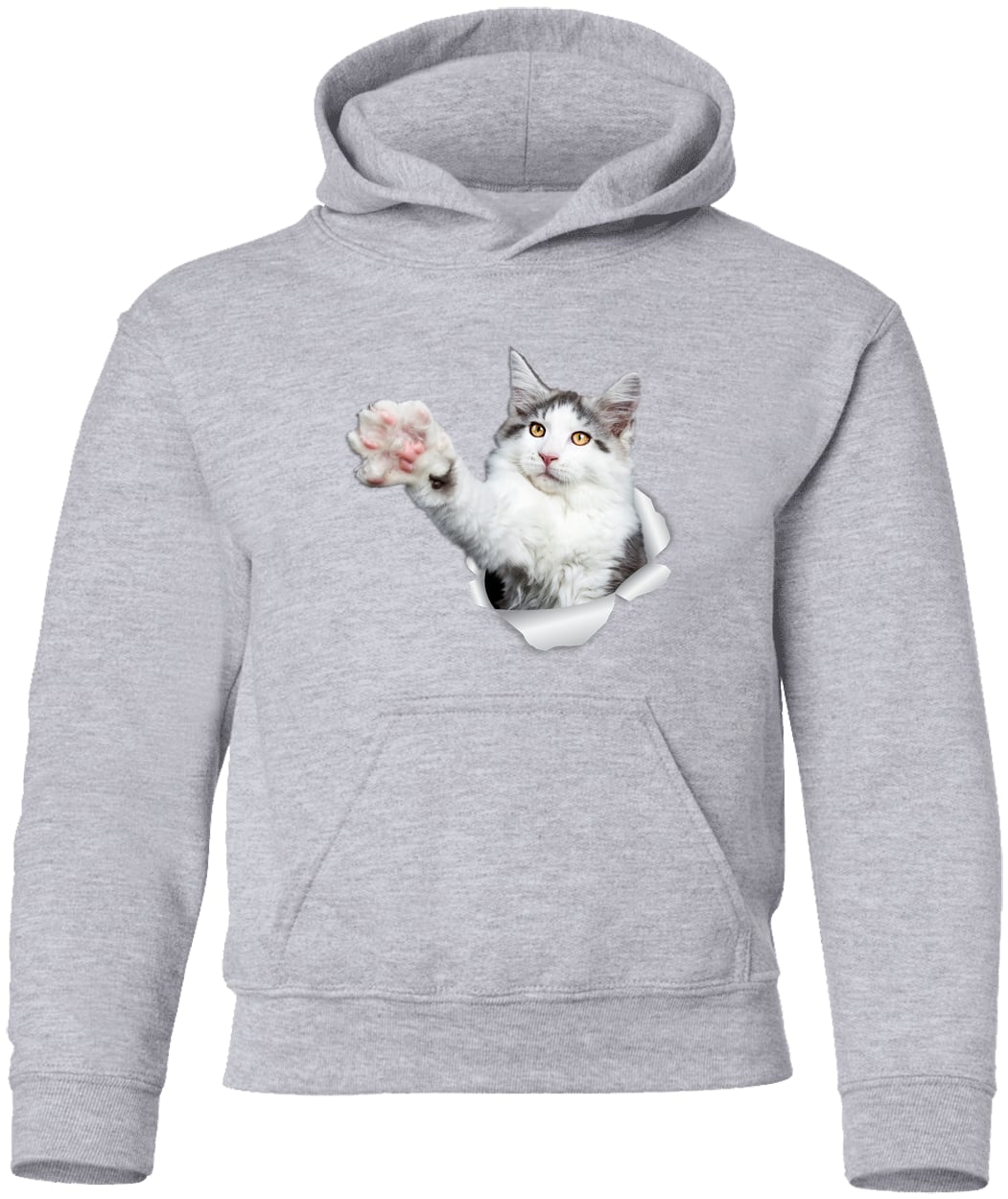 G185B Gildan Youth Pullover Hoodie - Sport Grey