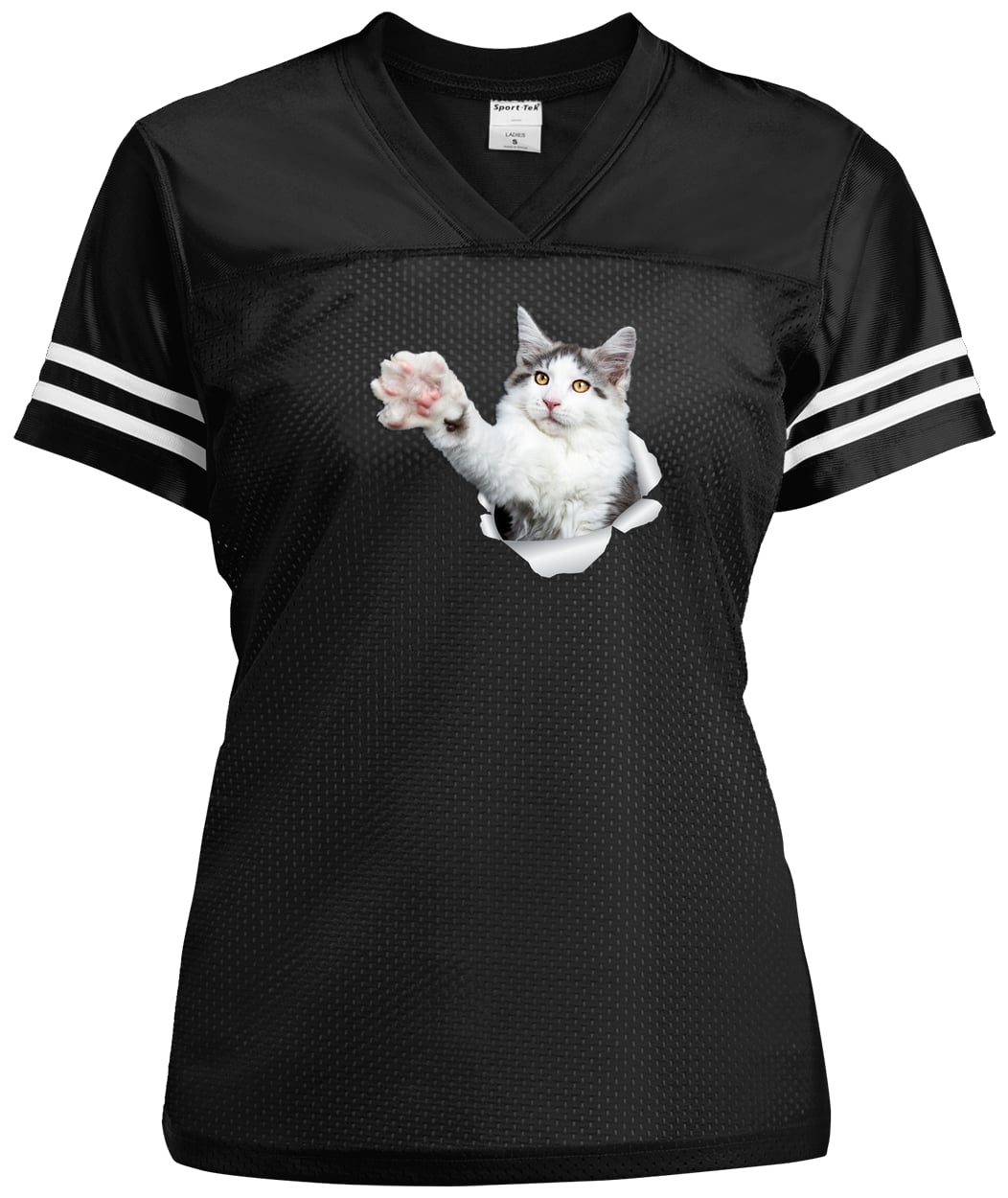 LST307 Sport-Tek Ladies' Replica Jersey - Black/White