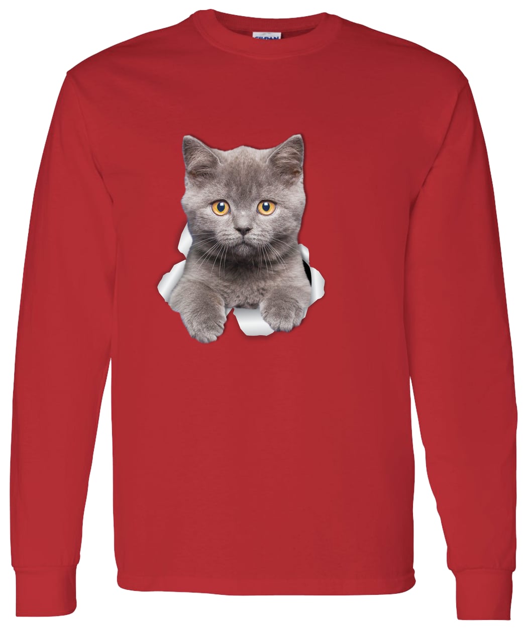 G540 LS T-Shirt 5.3 oz. - Red