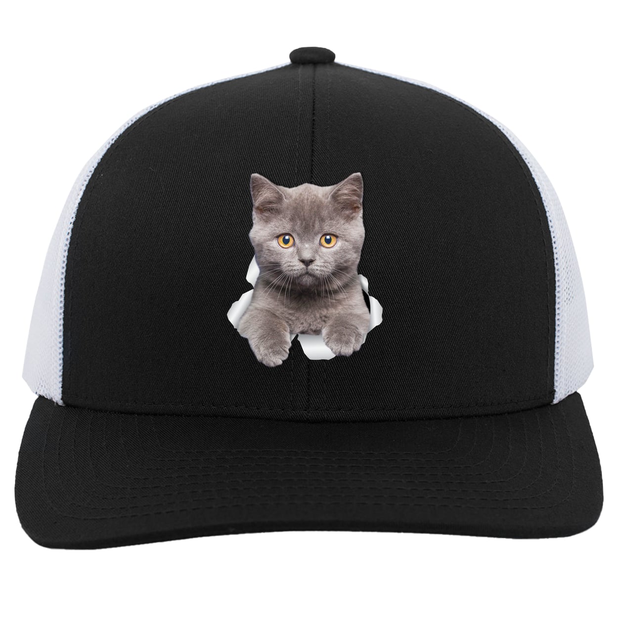 104C Trucker Snap Back - Black/White